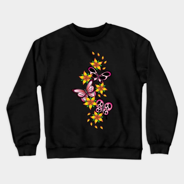 Butterfly Party Crewneck Sweatshirt by OrneryDevilDesign